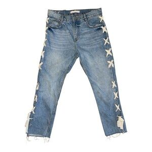 Zara Denim with White Stitching